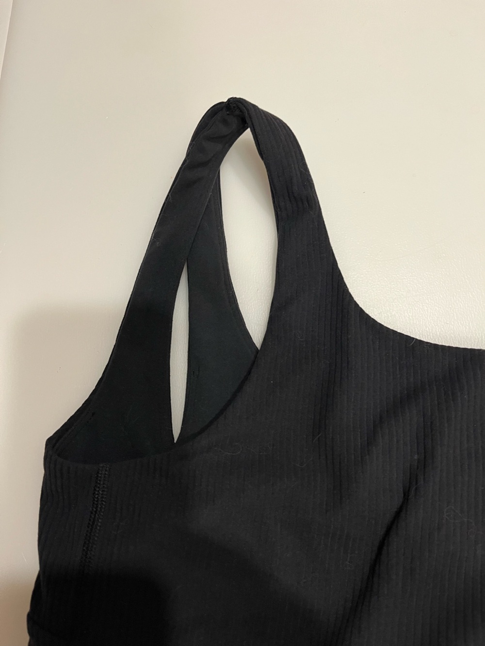 LULULEMON Black Ribbed Scoop Neck Bralette - Women Intimates & Sleepwear